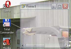 Прозрачность формы Delphi